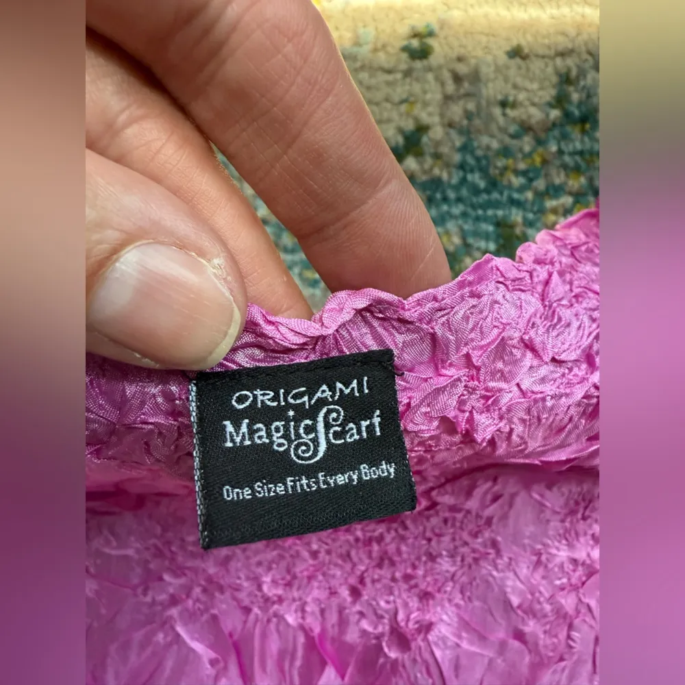 Vintage Y2K Origami Magic Scarf pink short sleeve top, one size Size undefined - Image 8