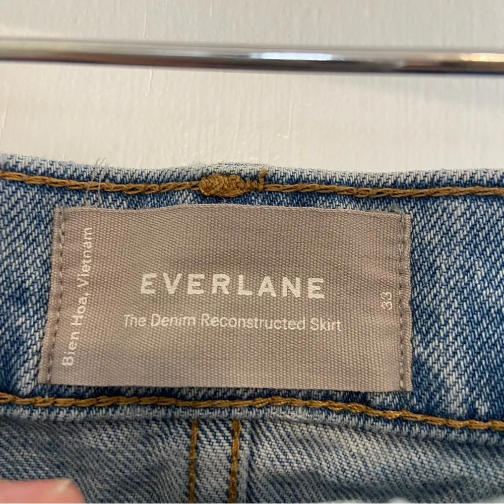 Everlane Denim Reconstructed mini skirt- read description - Image 3