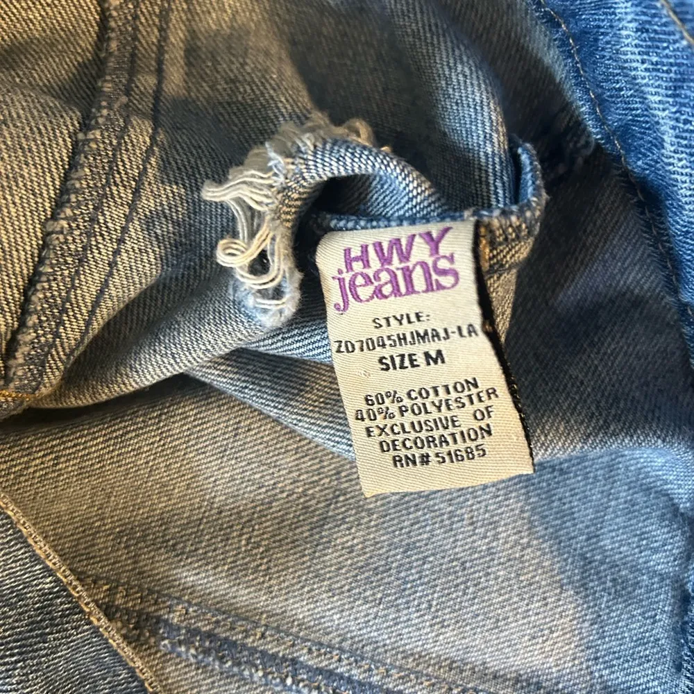 Distressed Denim Jacket-Highway Jeans, Size Medium - Image 7