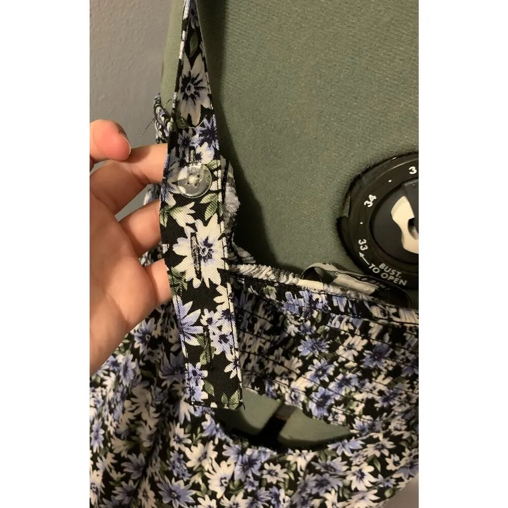 American Eagle Sundress Daisy Floral Pattern Blue Medium NWT - Image 7