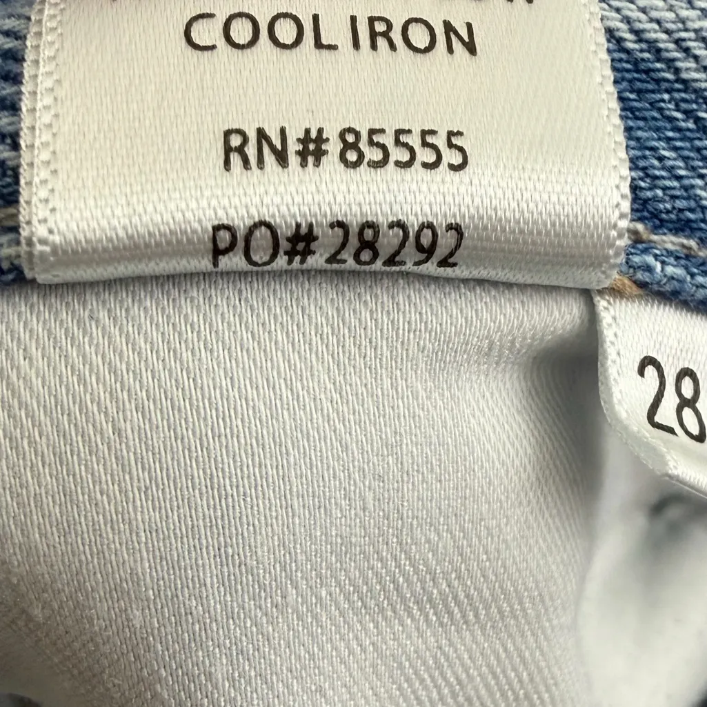 Pistola Women’s Cassie Super High Rise Straight Jean Light Wash Distressed Sz 28 - Image 11