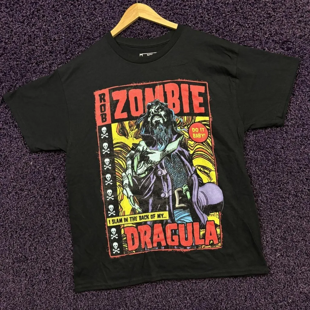 Rob Zombie Dragula Comic Book Groove Metal Band T-Shirt L  - Image 3