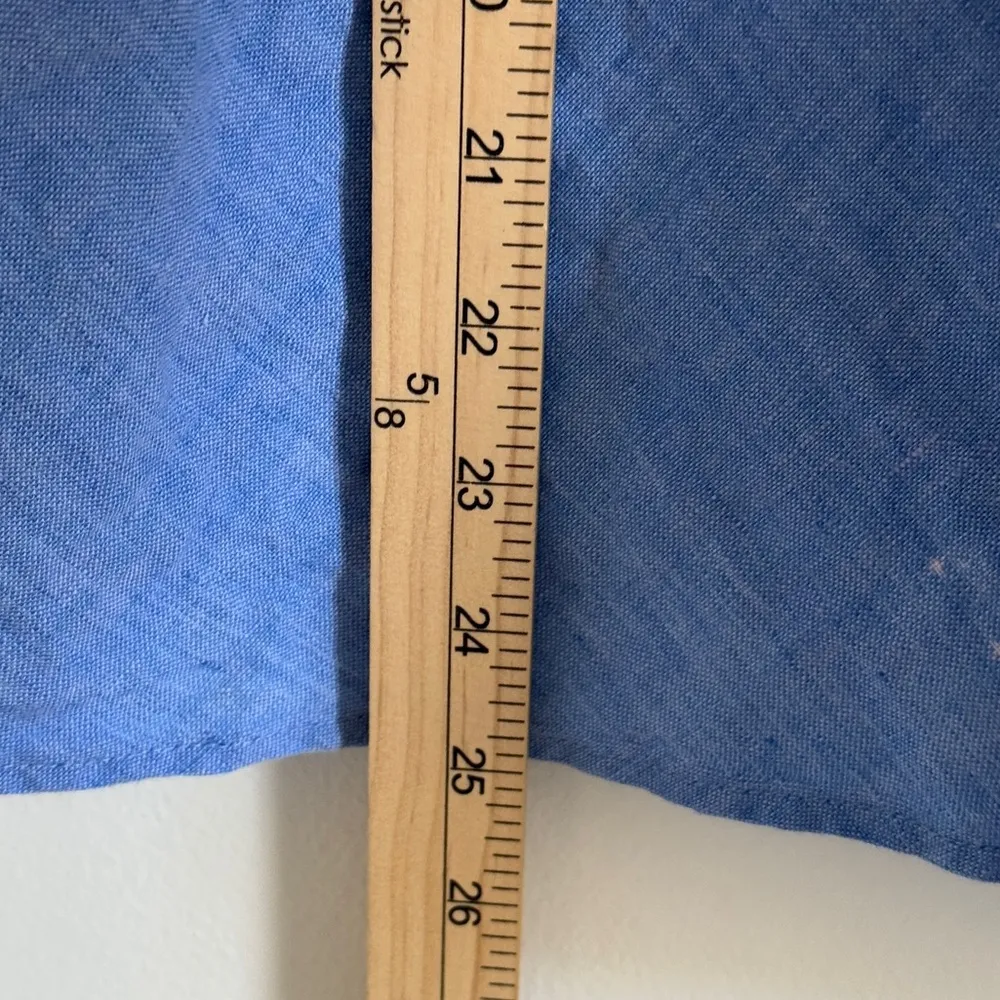 Talbots 100% Irish Linen Top Size 3X Petite 22W Women’s Button Up Shirt - Image 8