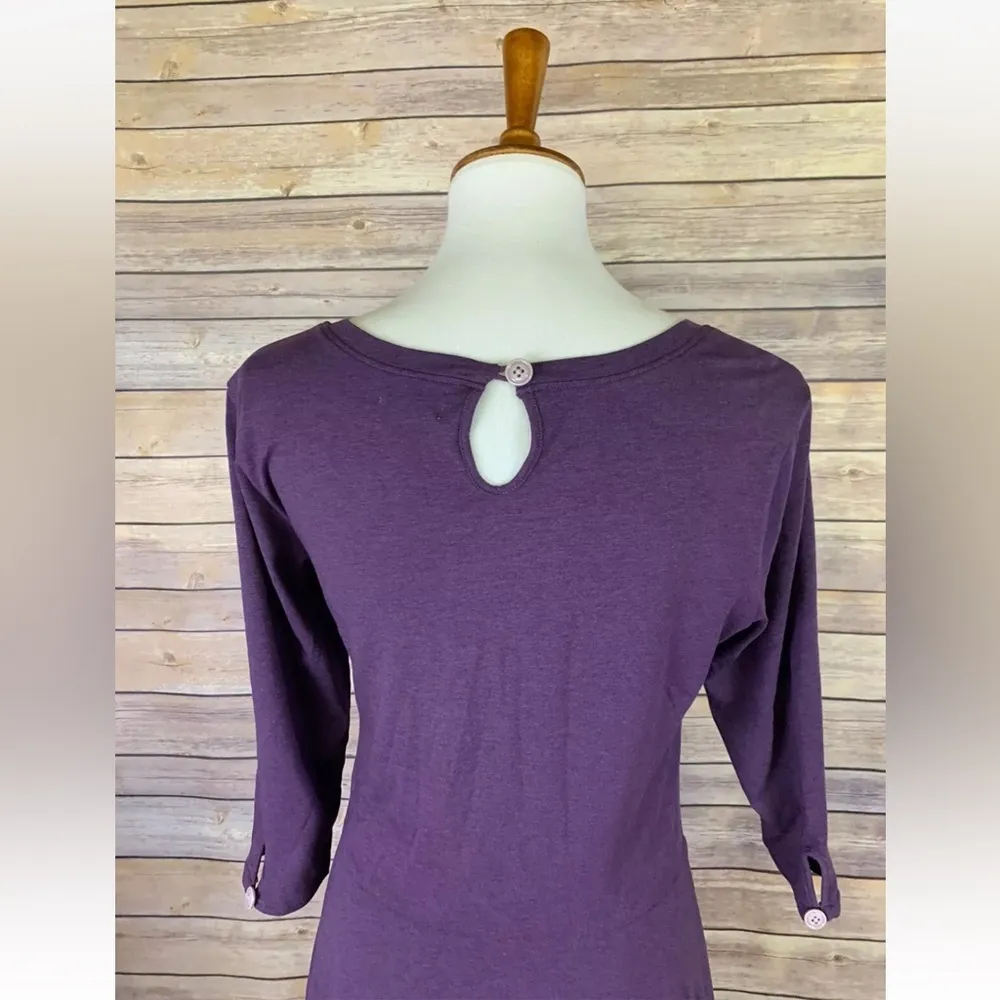 Matilda Jane Queen Of Hearts Once Upon A Time Purple Ruffle Dress Size Medium - Image 6