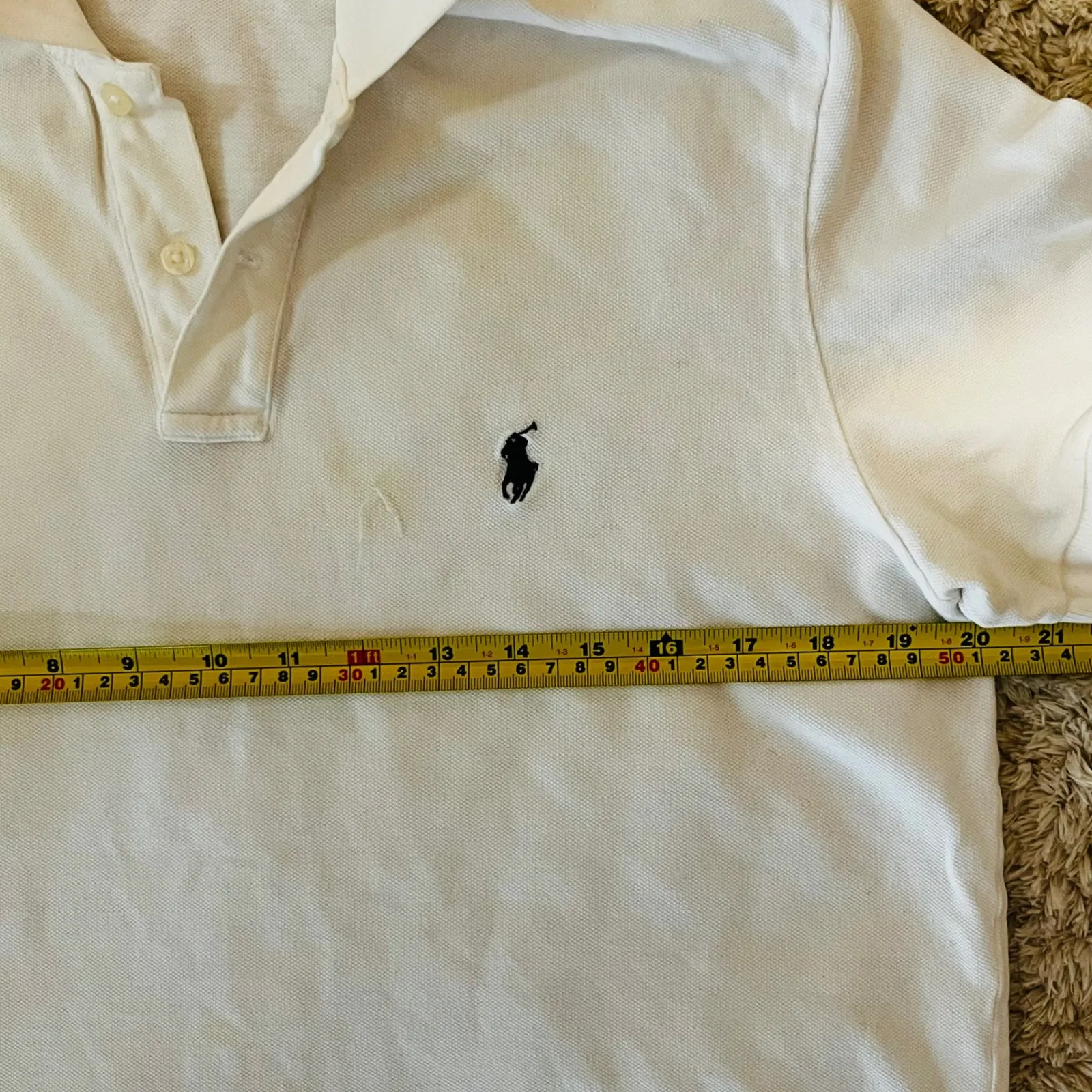 Vintage Polo Ralph Lauren Youth XL/fits Women's Medium White with Logo Preppy - Image 8