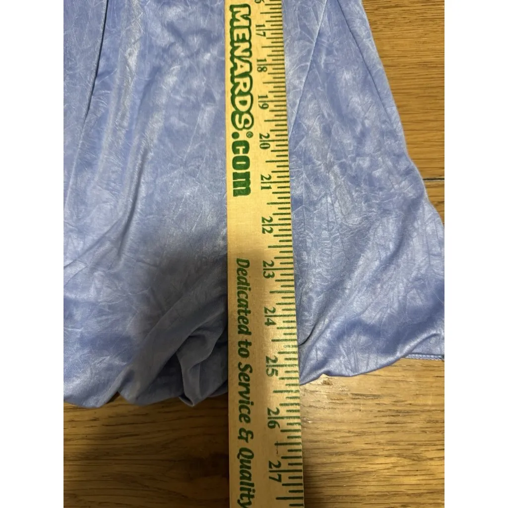 Y2K 90s Fashion Bug‎ Sleeveless Tank Top Size Large Metallic Flowing Artsy City - Image 4