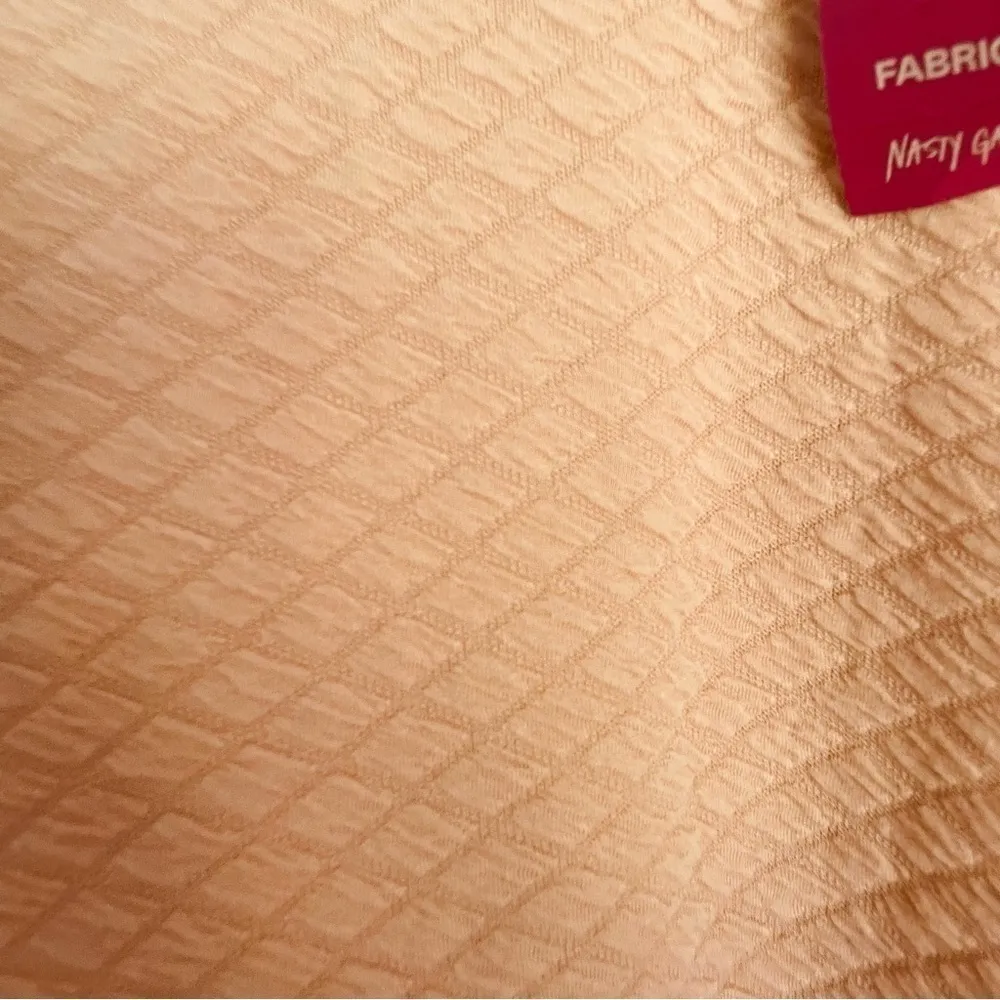 Nasty Gal Top 6 NWT Quilt for Success Loungewear Crop Long Sleeve Sustainable - Image 4