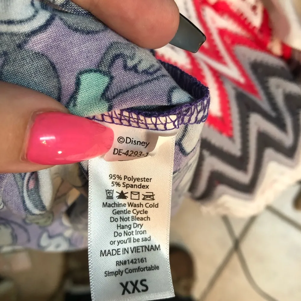 LuLaRoe Disney Mickey Mouse Purple Stretchy Dress - Image 6