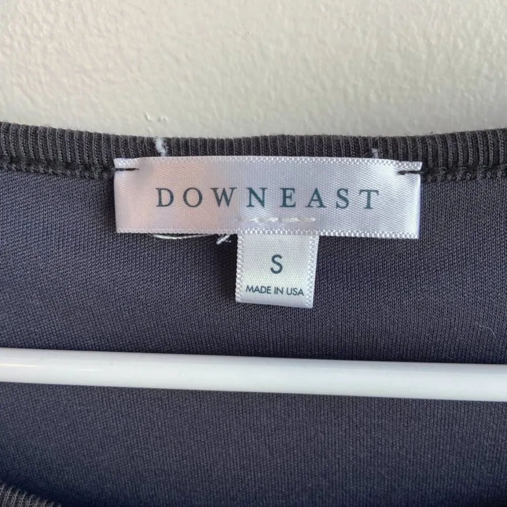 Downeast Soft Black Cinched Center Short Sleeve Dress With Pockets - Image 2