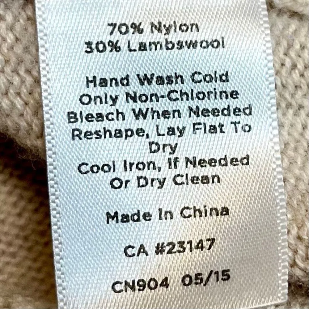 Talbots Women’s Tan Basket Weave Sweater Petite Small - Image 10