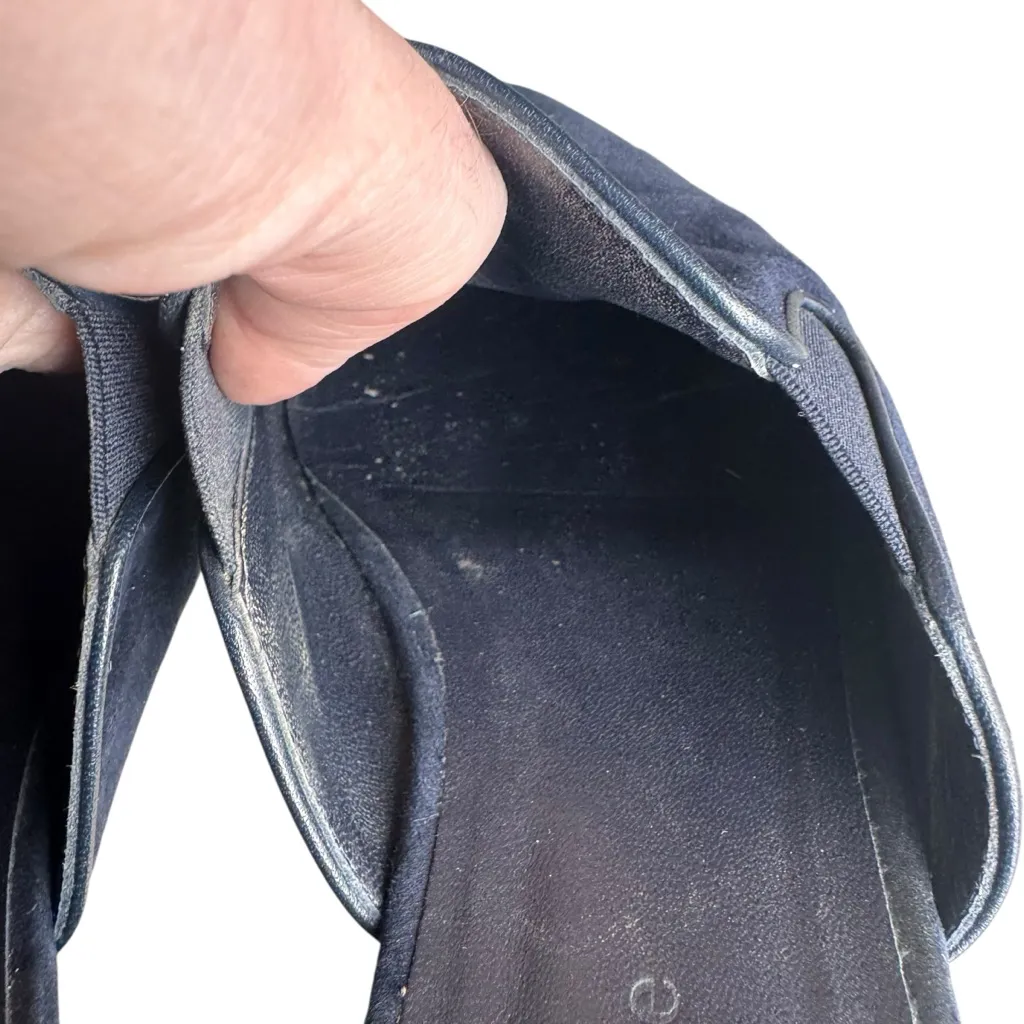 Jenni Kayne - Navy Suede Pointed Toe Mule Flats Sz 8.5 - Image 7