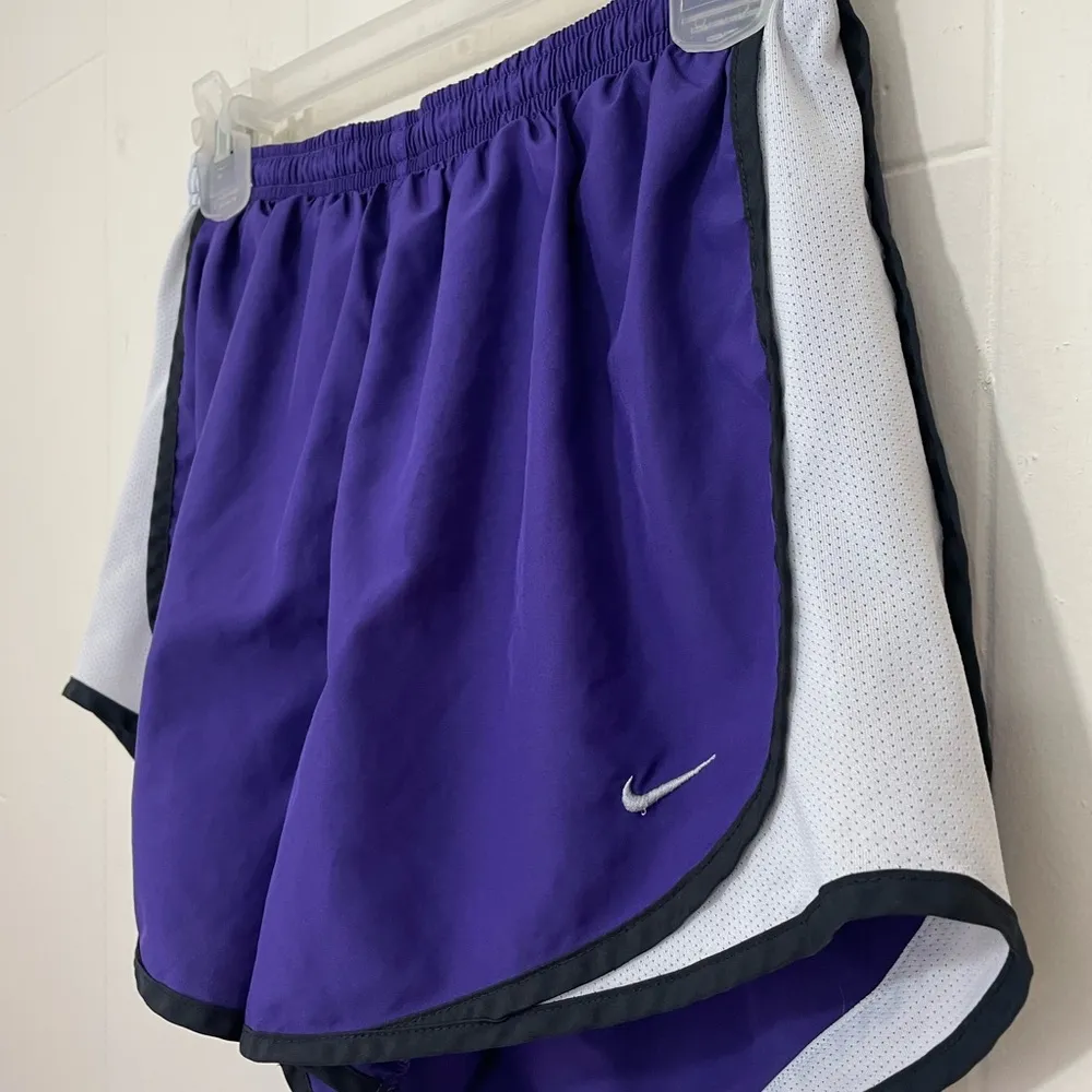 Nike Dri Fit Running Shorts Purple Athletic Brief Lined Norts Women’s Size M - Image 10