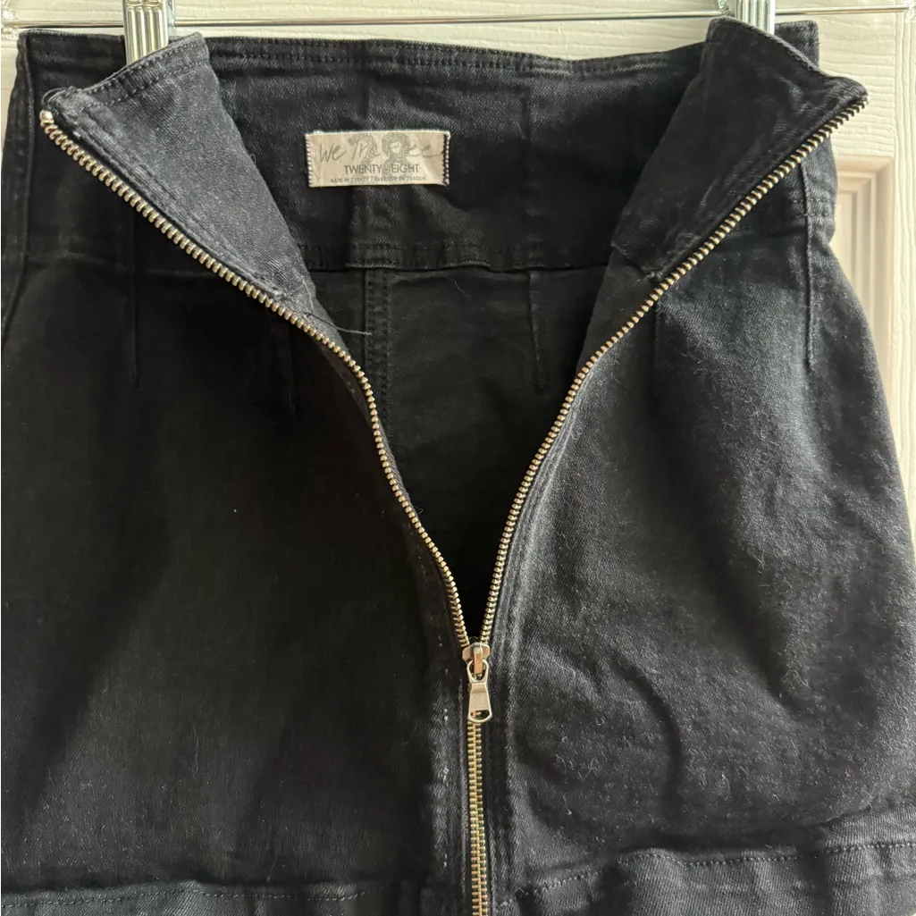 We The Free Virgo Black Mini Skirt with Zipper EU28 US 6 - Image 5