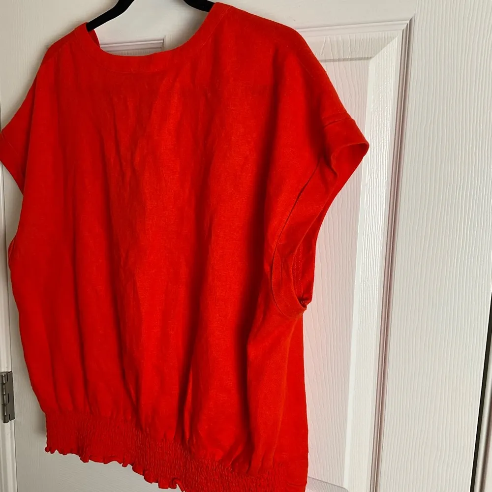 Marc New York linen woman’s V-neck top size 1x - Image 7