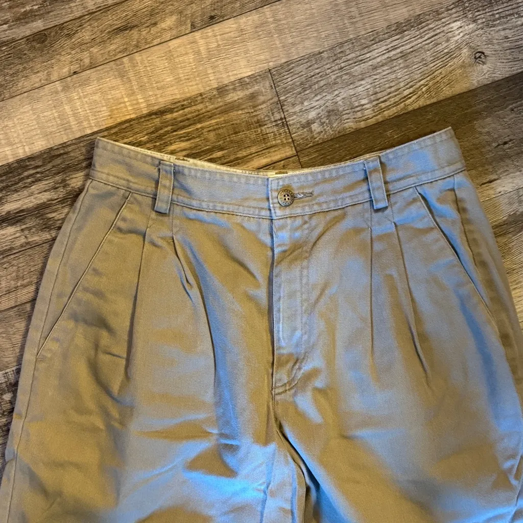 Classic High Waist Tan Women's Shorts / DG23 - Image 2