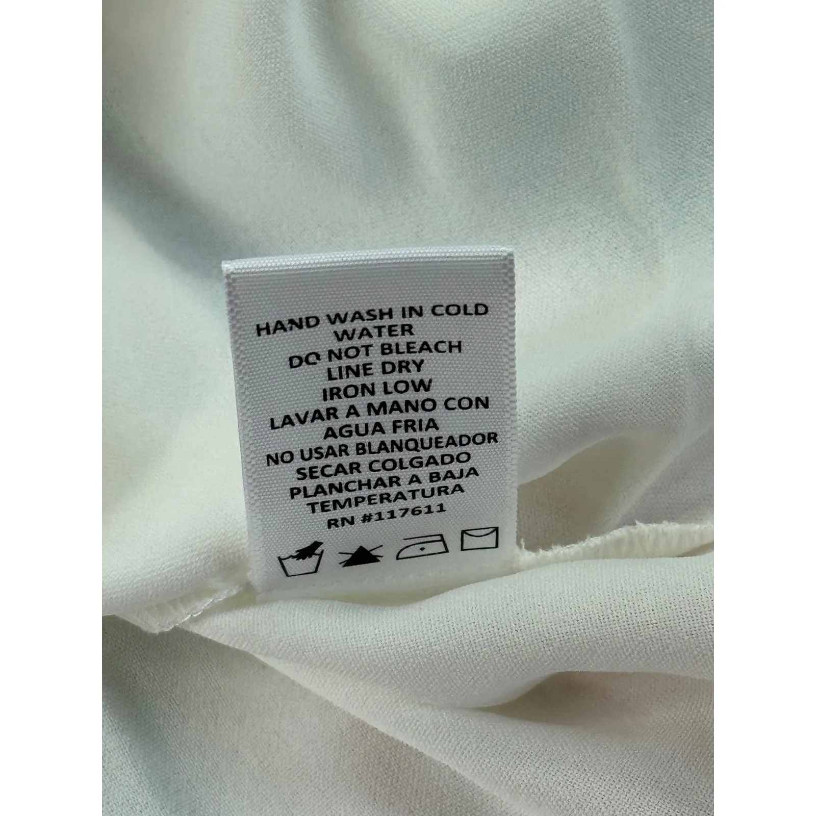 HAVE White Long Sleeve Collared Button Front Shirt Women's Size M Size M - Image 8