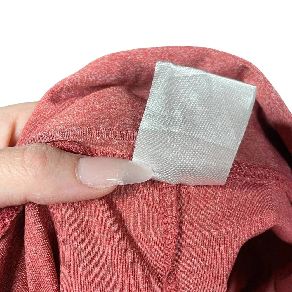 Alphalete Athletics Capri Leggings‎ Cropped Crossover Waistband Red Size Medium - Image 7