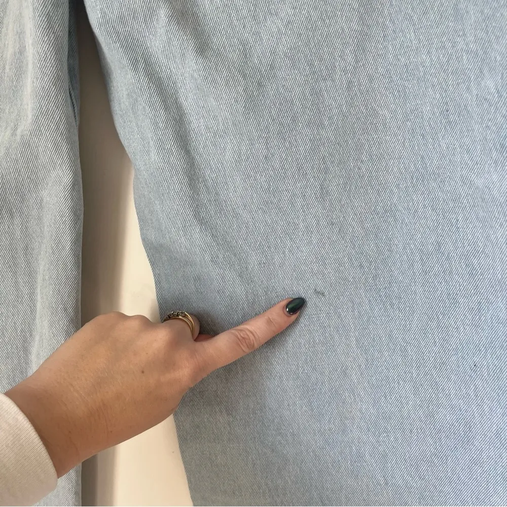 Sevina Light Wash Straight Leg Rip Knee High Rise Jeans 4 - Image 9