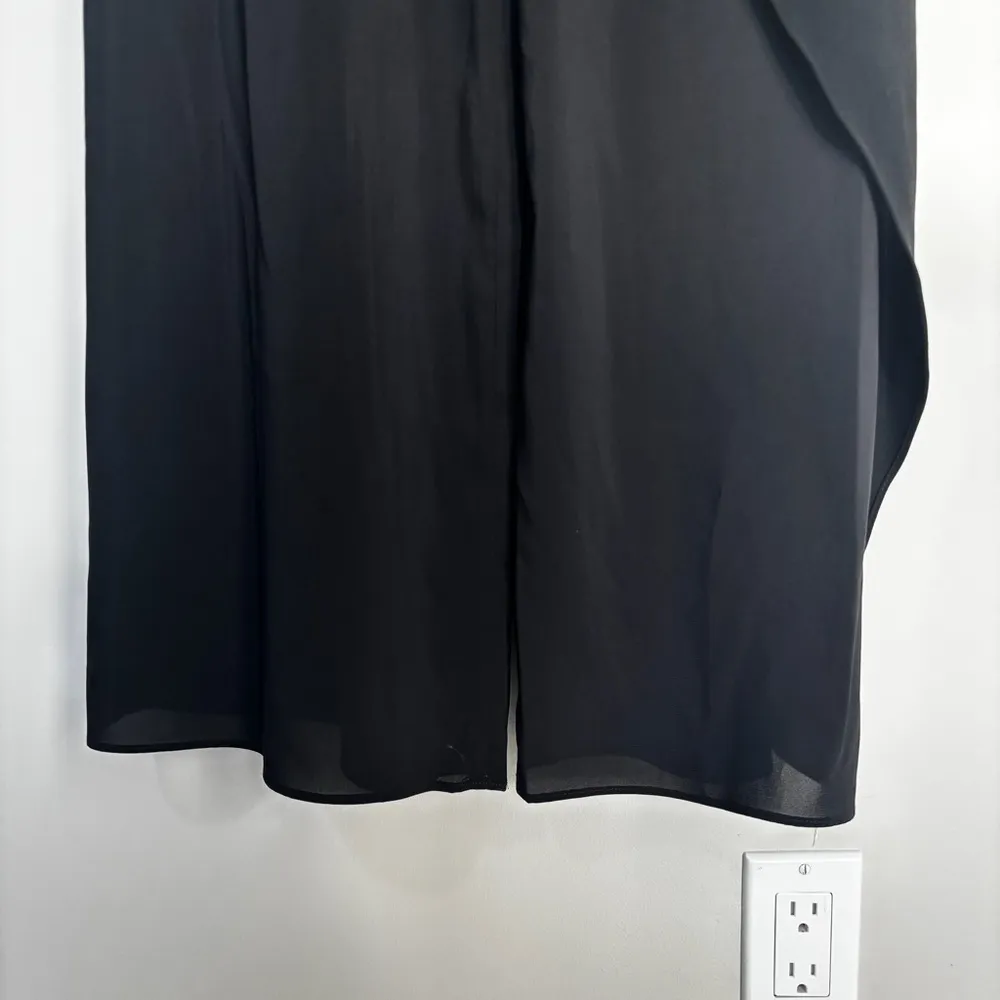 Alice + Olivia ALONDRA Black STRAPLESS ASYMMYETRIC JUMPSUIT SIZE 2 - Image 3