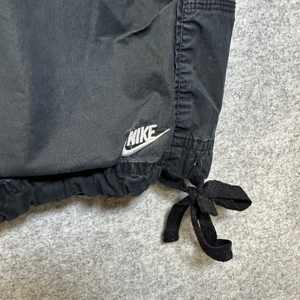 Nike Capri Utility Pants Women Medium Drawstring Zip Pocket 2007 Y2K Black - Image 12