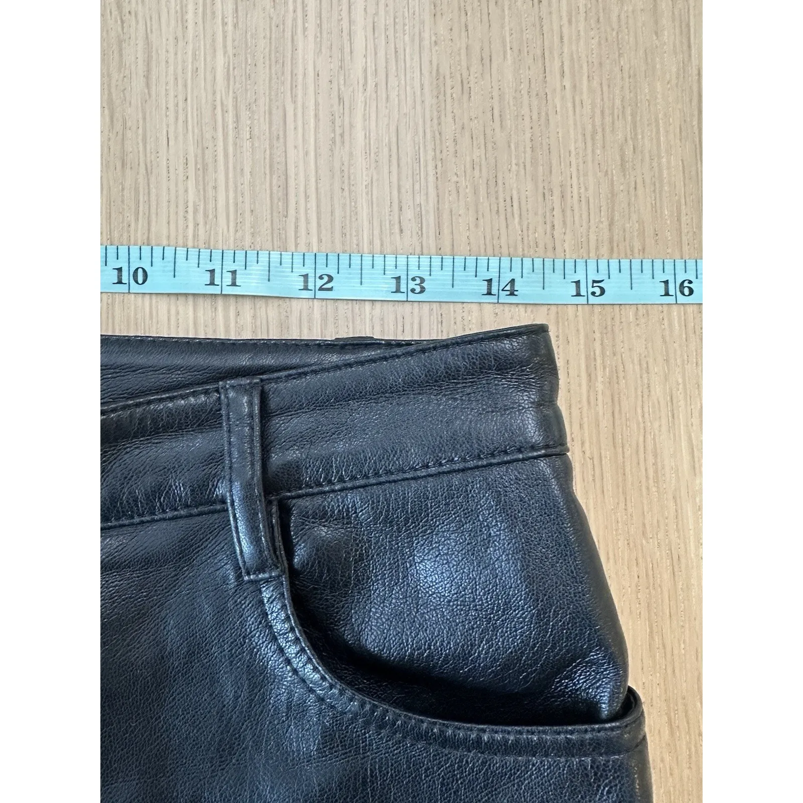 Aritzia Wilfred Melina Faux Leather Pants Ankle Straight Women’s Size 4 2515 - Image 4