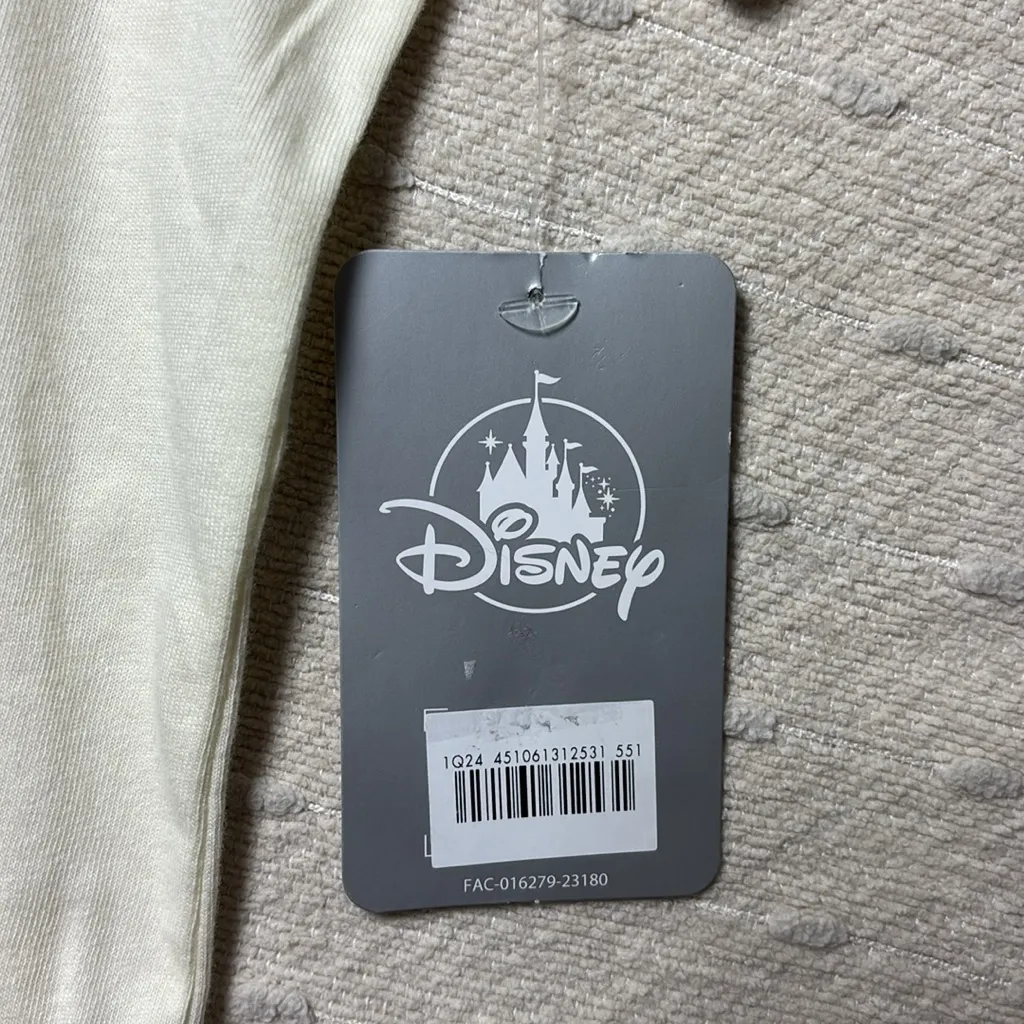 Walt Disney World Shirt‎ Organic Beige Christmas Minnie Mouse Daisy Magic Size L - Image 9