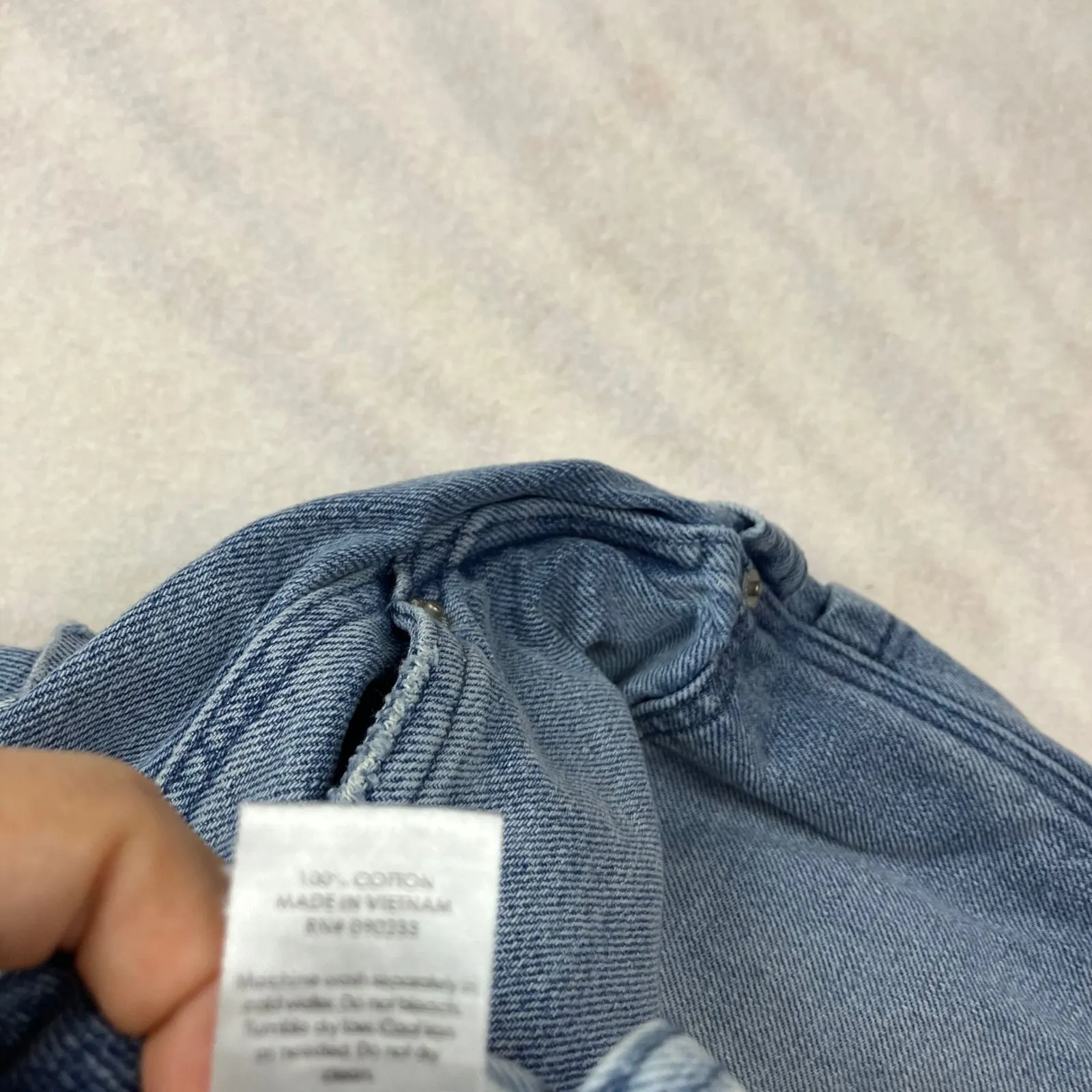 Pacsun‎ Baggy Carpenter Jeans Light Wash Denim Women's Size 28x30 - Image 5