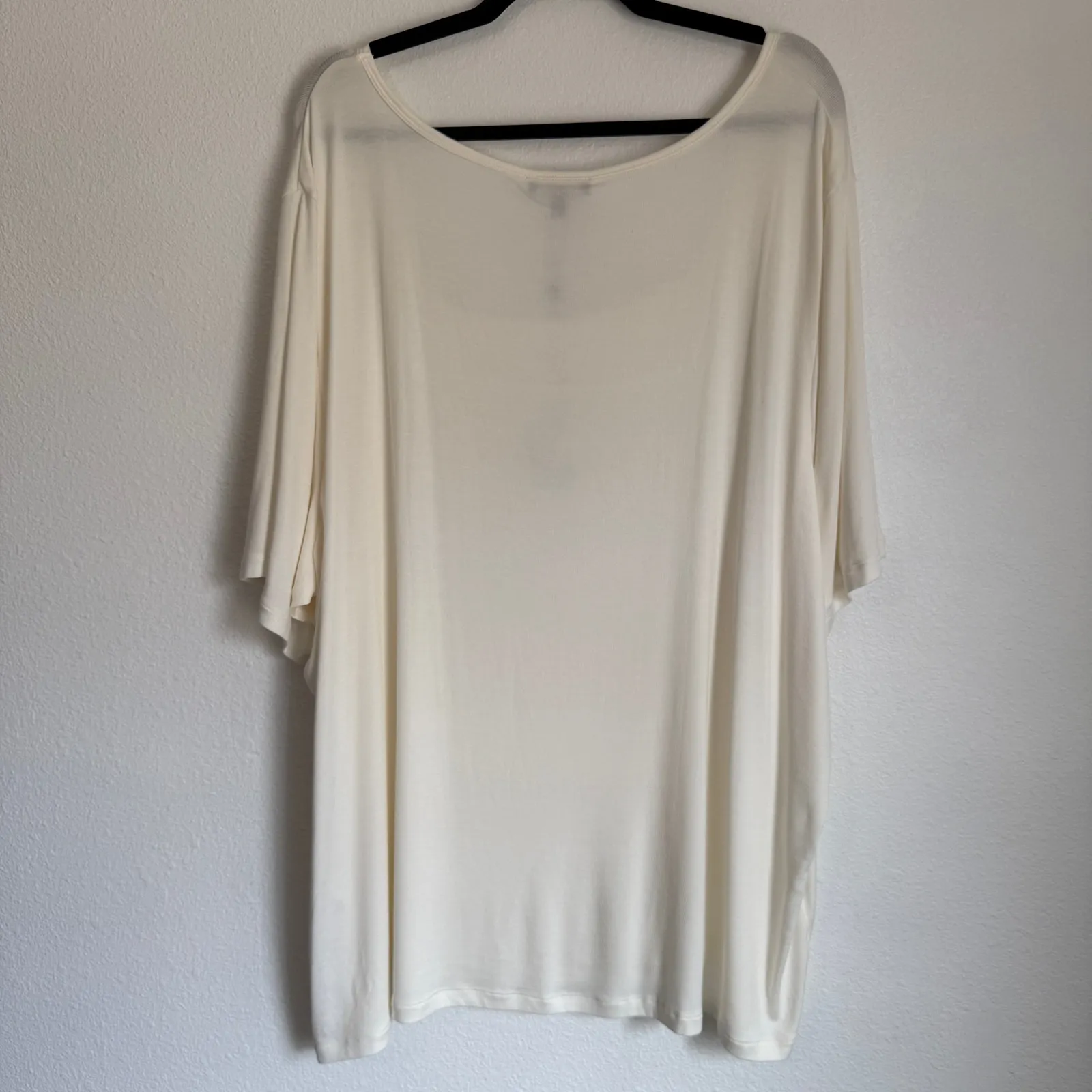 NWT Universal Standard Womens 6X Foundation Short Sleeve Square Neck Tee Top - Image 3