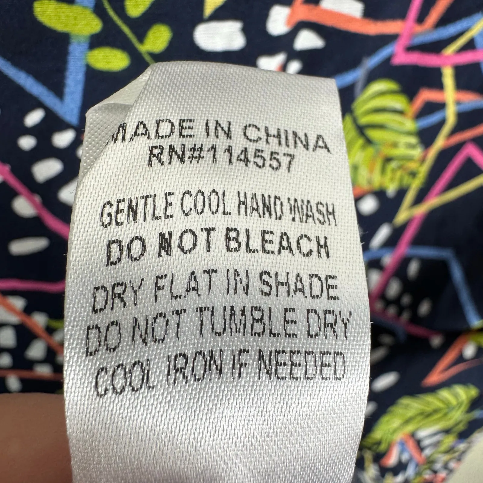 THML Colorful Playful Heart Sleeveless Lined Mock Neck Above Knee Shift Dress L - Image 10