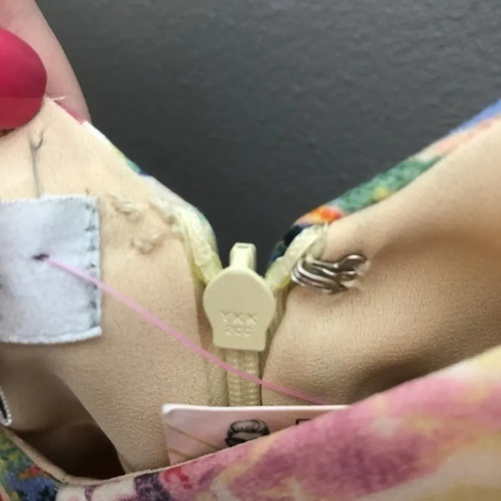 Kay Unger Silk Beaded Sequined Paisley Print Boho - Image 10