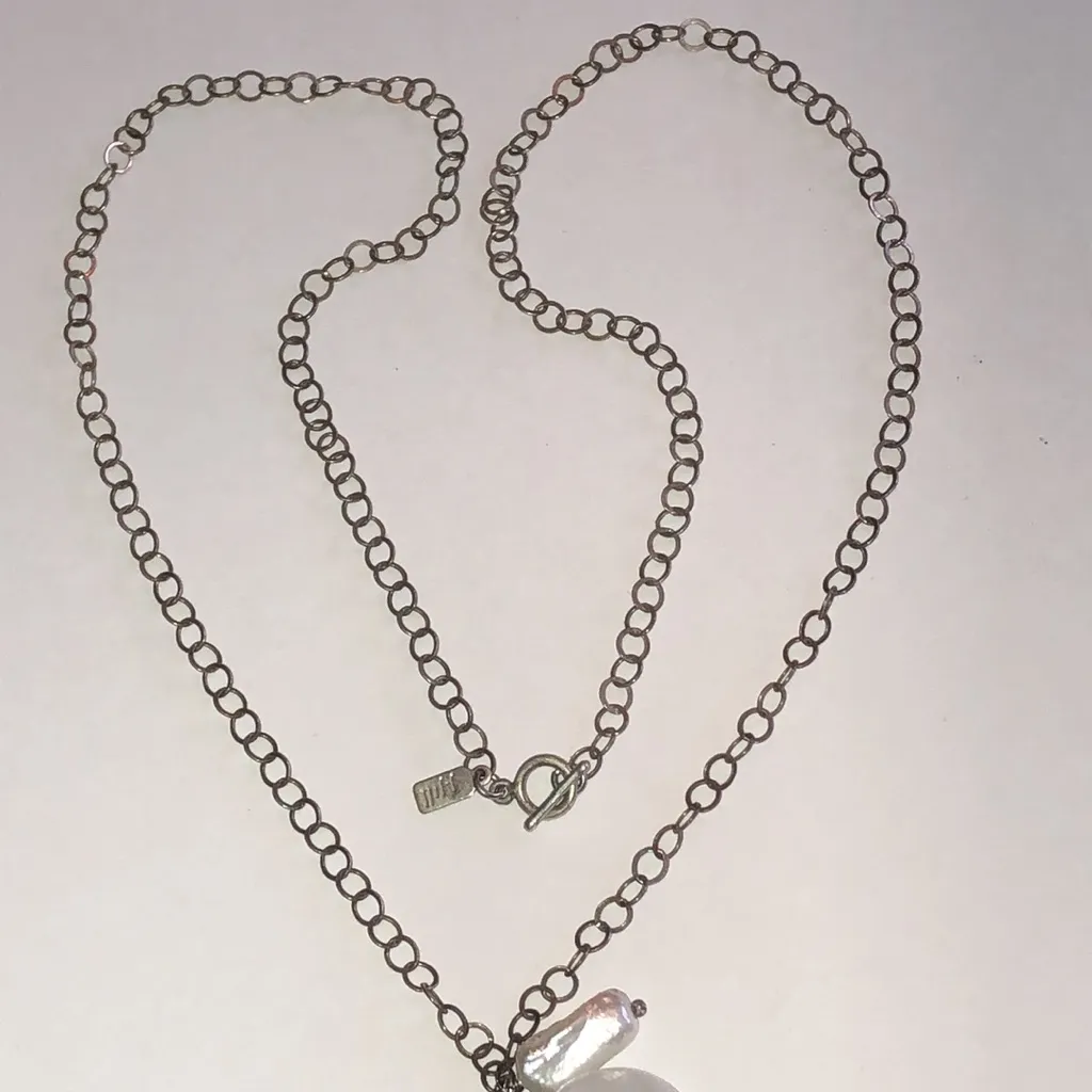 Elegant Multi Color Shell Glass Beaded Boho Pendant Necklace Silver - Image 3