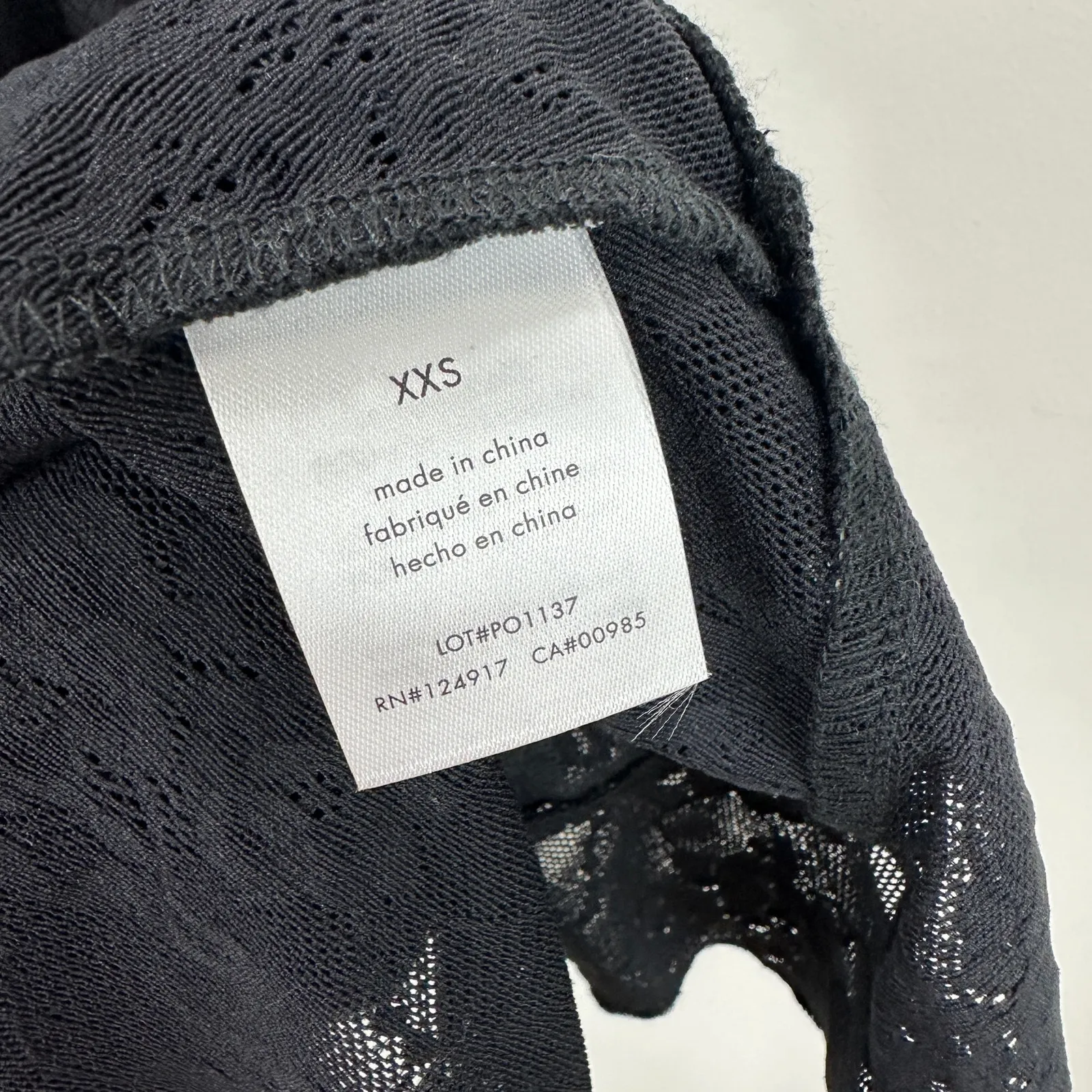 WeWoreWhat Ruffle Midi Lace Skirt Asymmetrical Hem Sheer Boho Black XXS NWT - Image 12