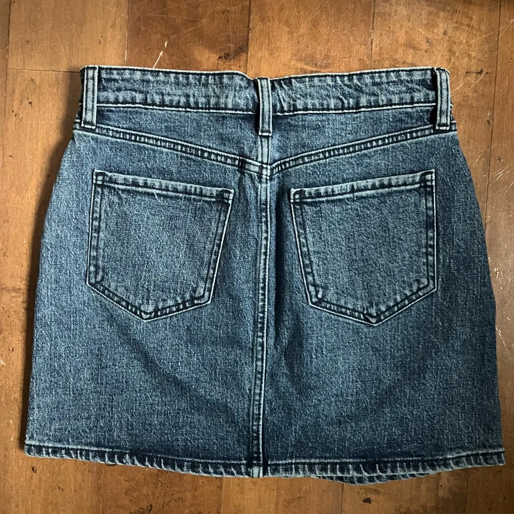 Just USA Dark Blue Denim Mini Skirt - Image 3