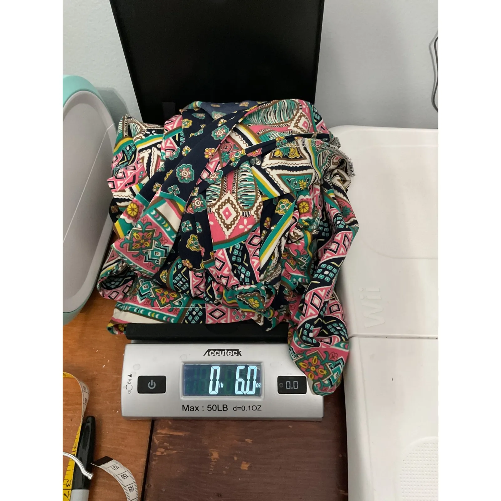 Chico's Chico Boho Patchwork Print Wrap Dress Kimono Sleeve Belted - Image 6