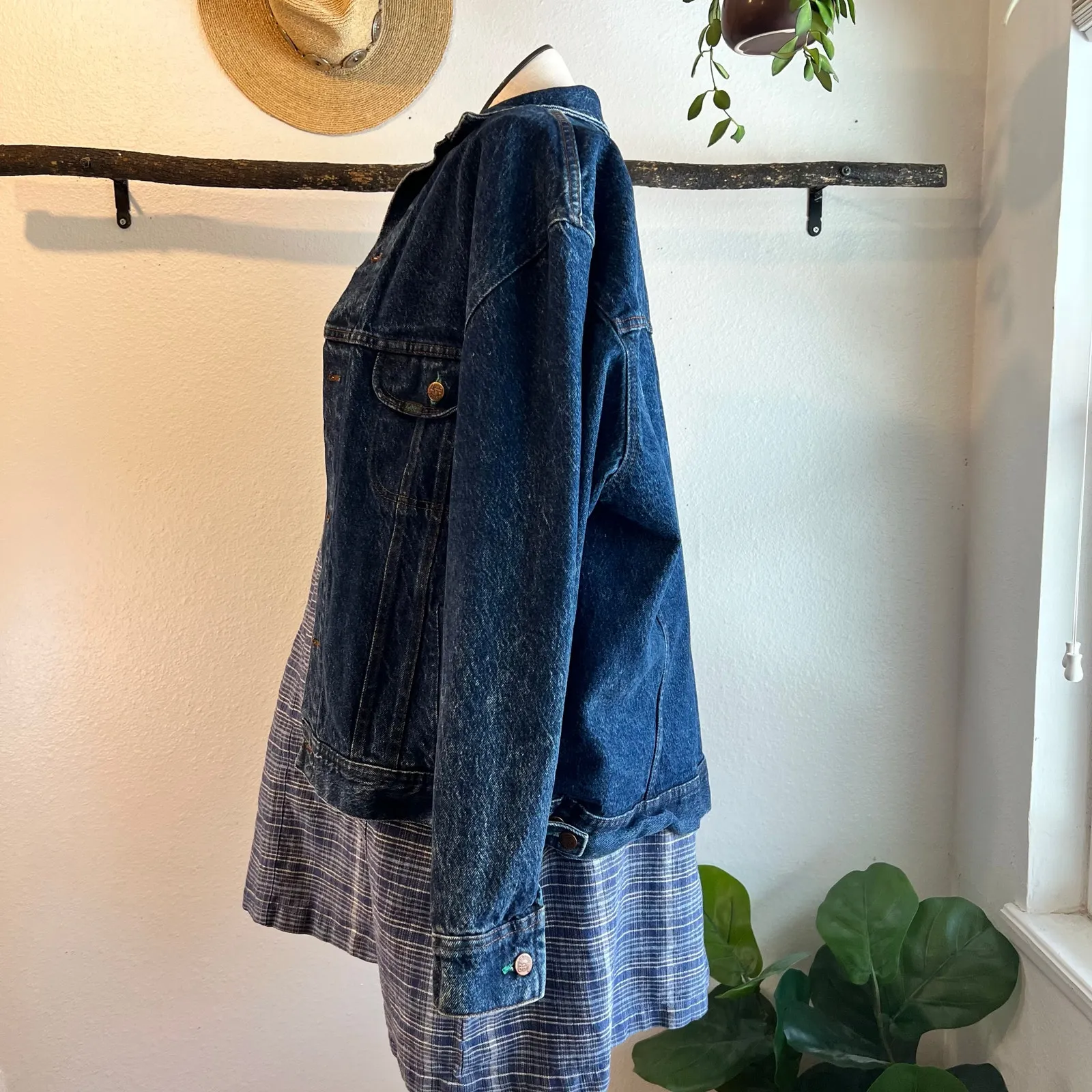 Lee Riders VIntage 1990s 100% Cotton USA Made Jean Denim Jacket Size Large - Image 5