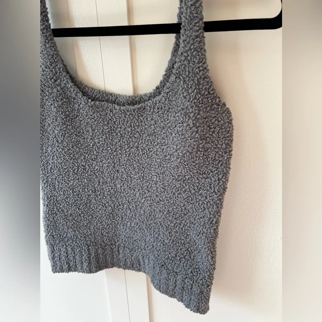 Skims Women’s Cozy Knit Tank Top Gray‎ Size S/M - Image 5