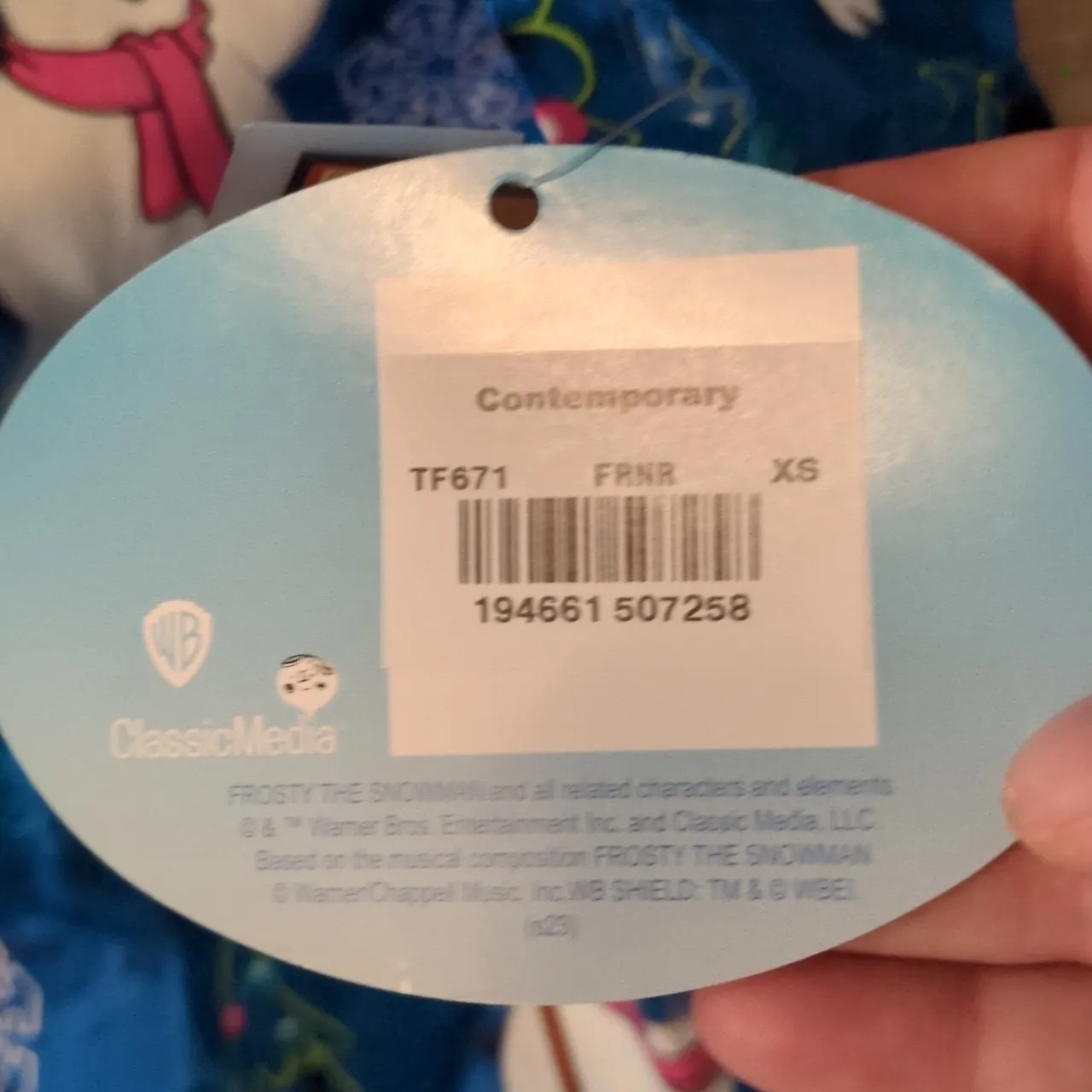 Warner Bros. Frosty The Snowman Tooniforms Scrub Top Size XS Red - Image 6