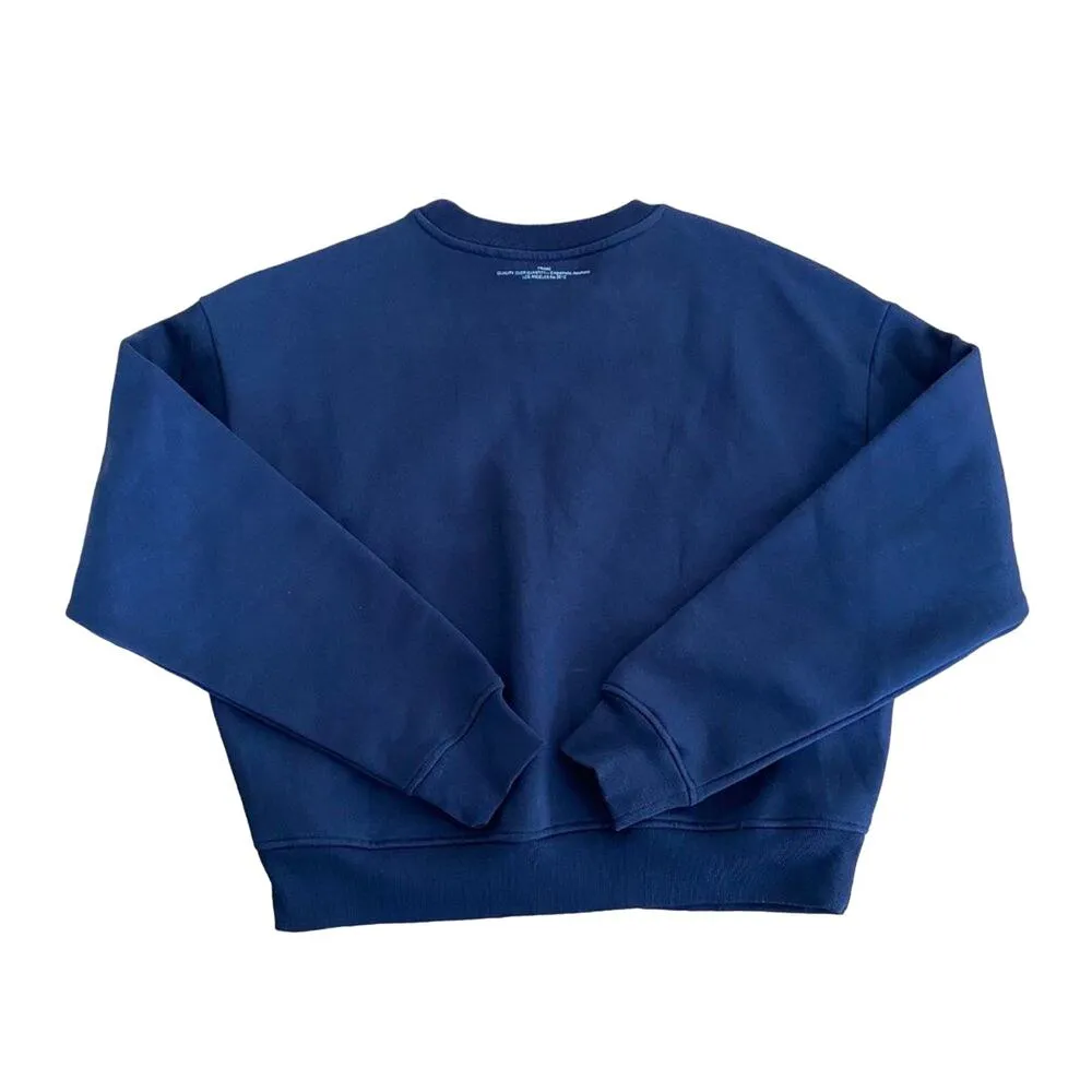 Frame - Crew Sweatshirt in Navy Blue - Image 3