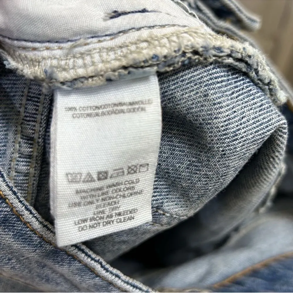 Free People Mini Blue Denim Skirt(Size 4) - Image 7