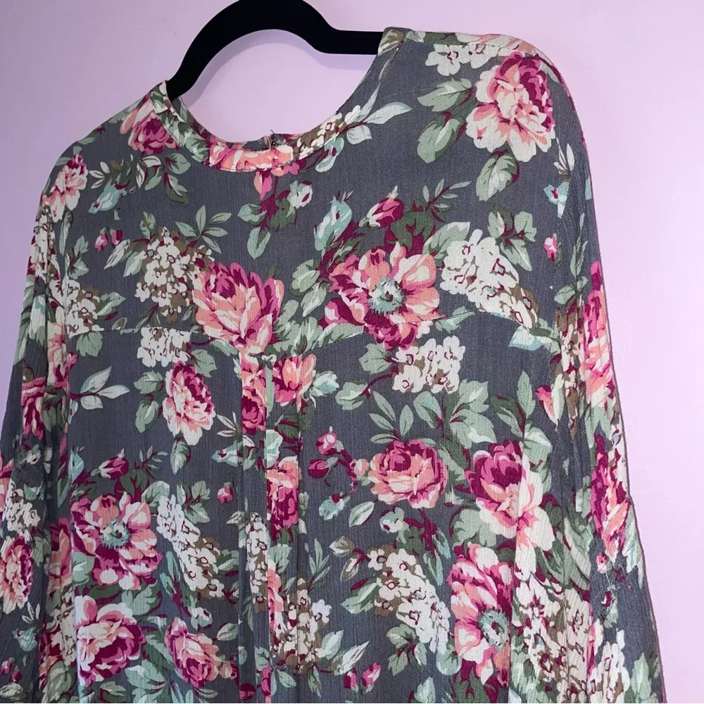 Umgee L Floral Blouse Women's Tunic Top Whimsical Fairy - Image 6