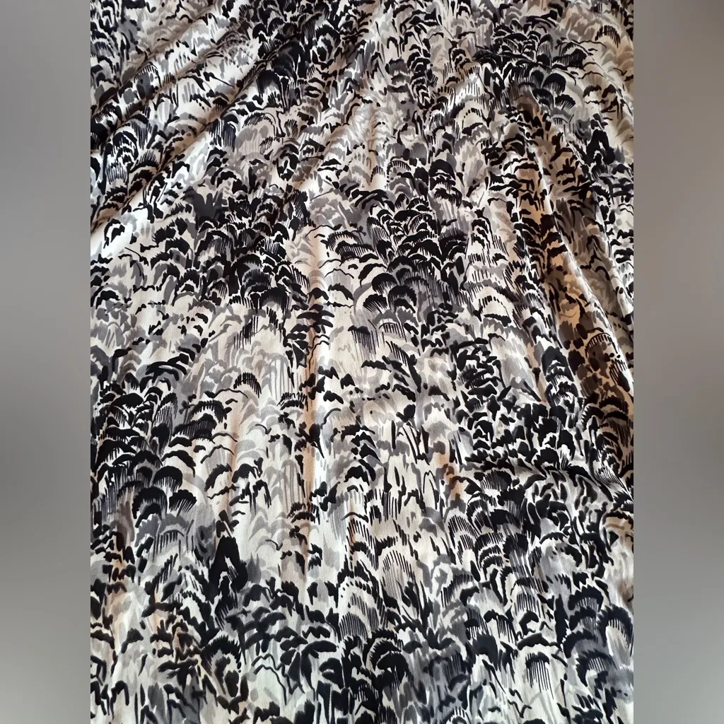 Donna Ricco Black and White Watercolor V-Neck Sleeveless Dress, Size 18W, NWOT - Image 8