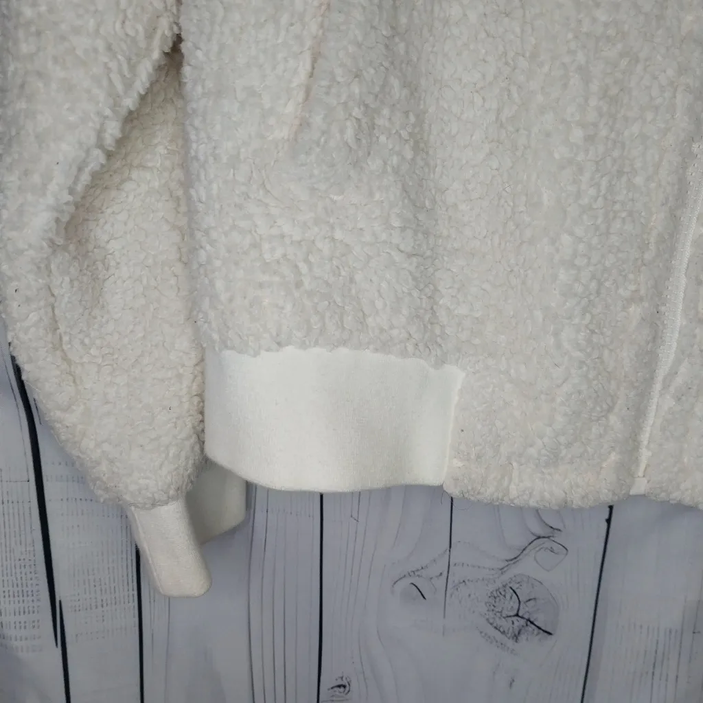 J.Crew Mercantile Fuzzy Sherpa Bomber Jacket - Image 3