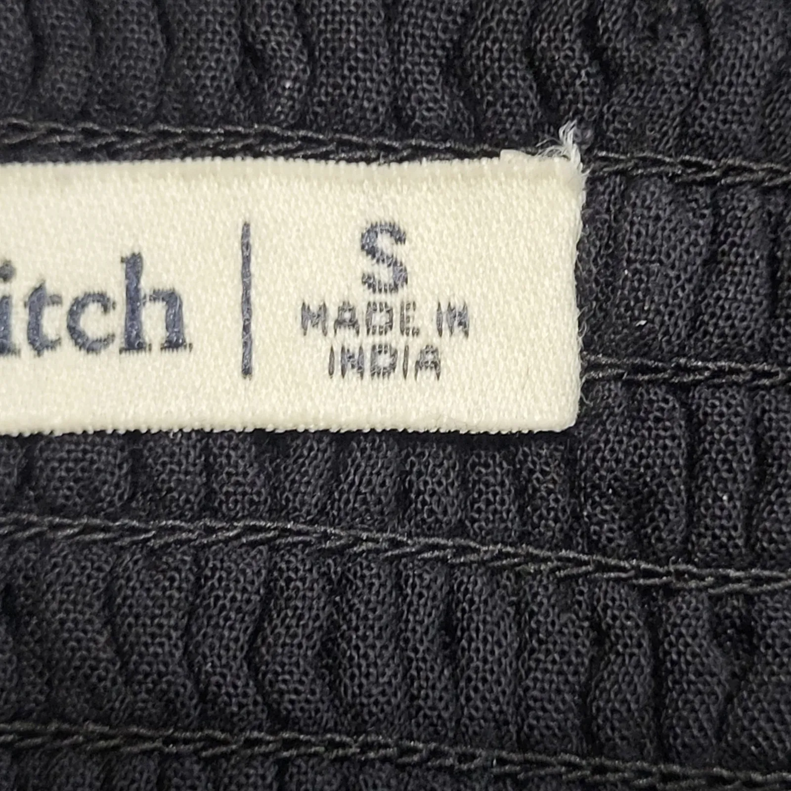 Abercrombie & Fitch Black Smocked Corset Lace Up Crop Top Tank Boho Size Small - Image 8