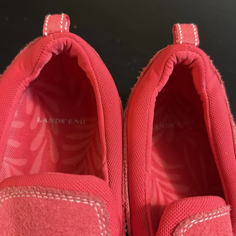 Lands End Slip-On Shoes - Red - Image 6