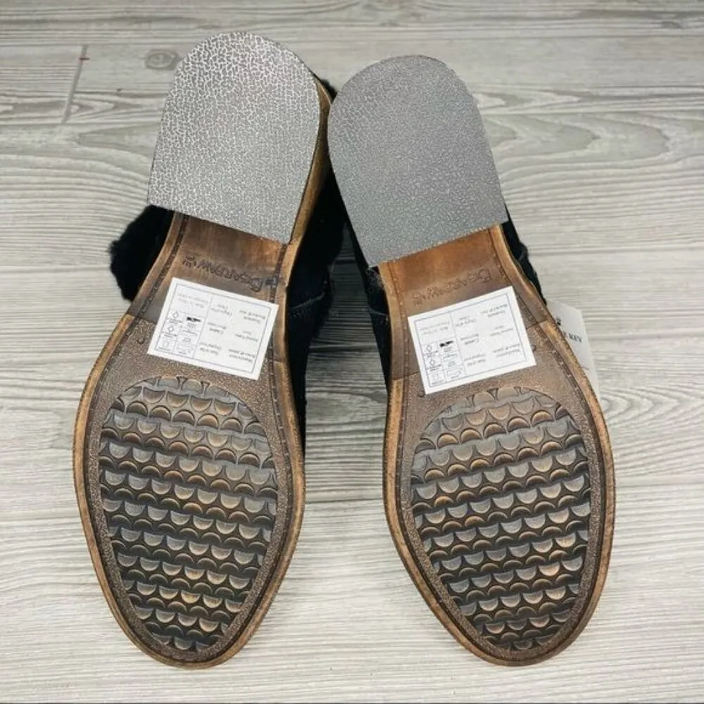 Bearpaw Obsidian Women's chunky Heeled Boot black winter shoes fleeced 10 buckle - Image 7