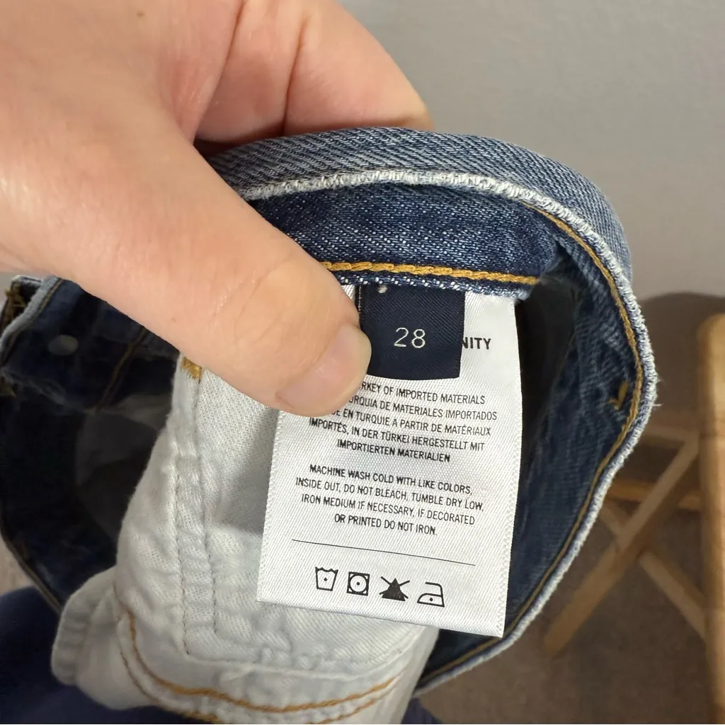 NWOT Citizens of Humanity Marlow Vintage Denim Cutoff Shorts Blue Size 28 - Image 12