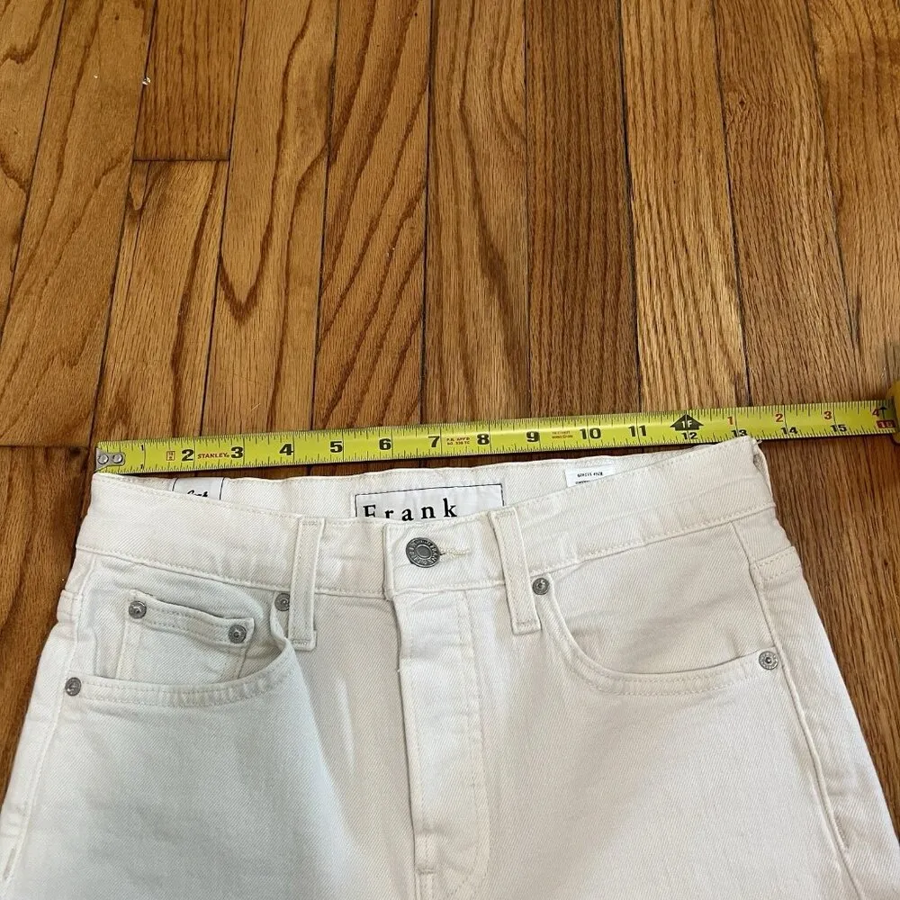 Frank & Eileen‎ Cork Everyday Straight Leg White Jeans Size 26 - Image 10