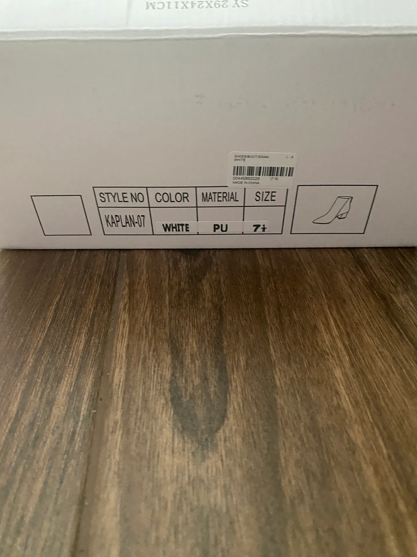 Heeled White Booties Size 7.5 - Image 4