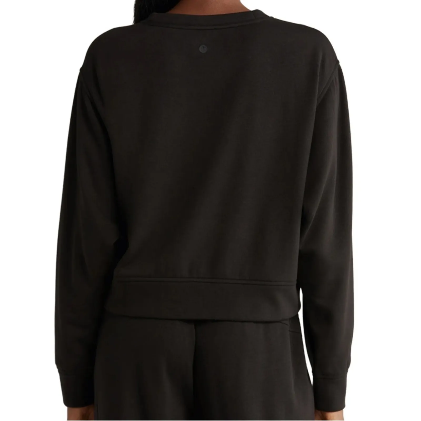 Zella Amazing Lite Cali Crewneck Sweatshirt - Black Size L - Image 3