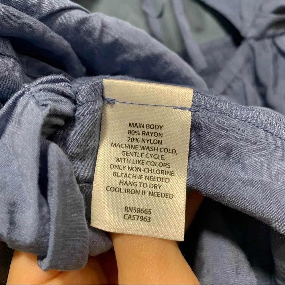 Open Edit Blue Blouse with a Back Cutout - Size Large - Image 4